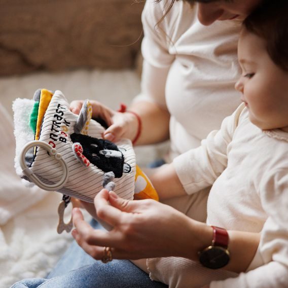 BabyOno Kontrastní senzorická knížka MYŠKA