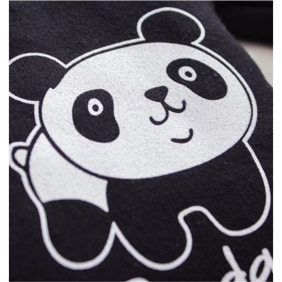 NINI Zateplená oboustranná mikina Panda