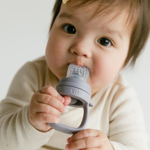 BIBS Silikonová krmící síťka FOSSIL GREY