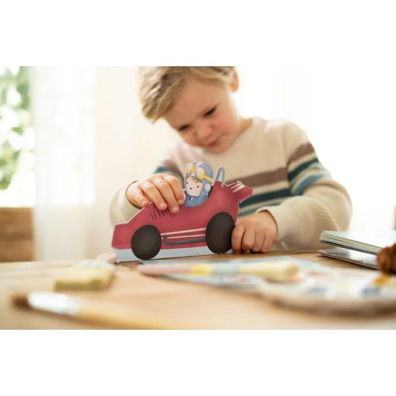 Little Dutch Kniha s vystřihovacími auty Jim