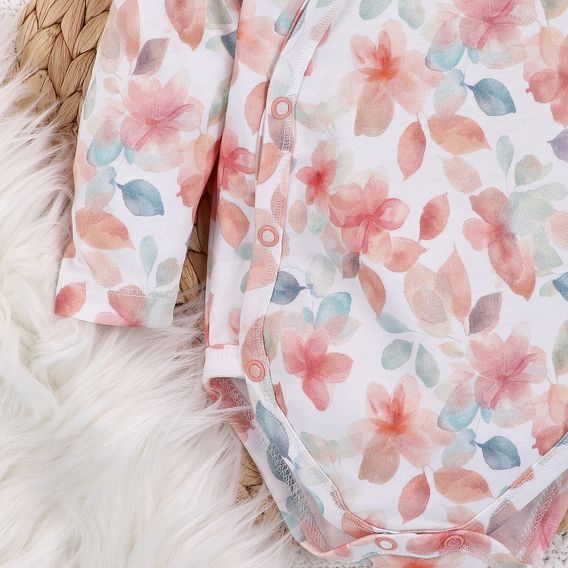 NINI Zavinovací body dlouhý rukáv Blossom KVĚTY