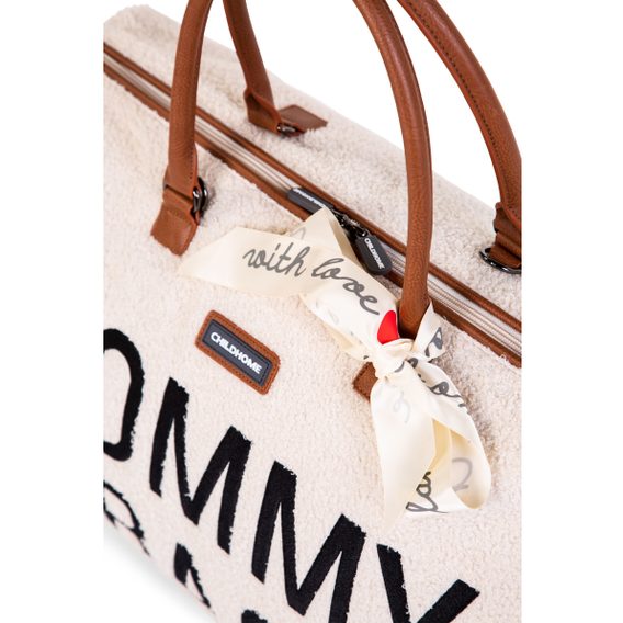 Childhome Přebalovací taška Mommy Bag Teddy Off White