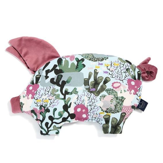 La Millou Luxusní polštářek Sleepy Pig Velvet-Cotton, LADY MERMAID - MULBERRY