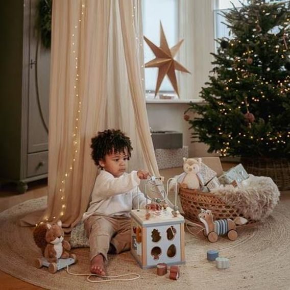 Little Dutch Kostka s aktivitami dřevěná Forest Friends