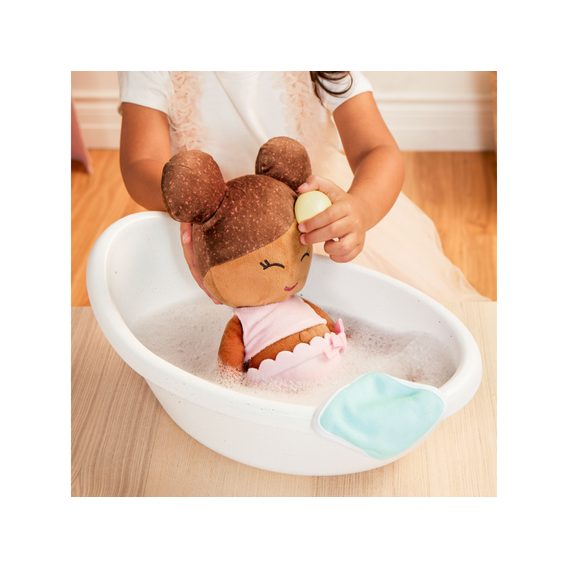 B-Toys Panenka plyšová do vany Lulla Baby Light Brown Hair