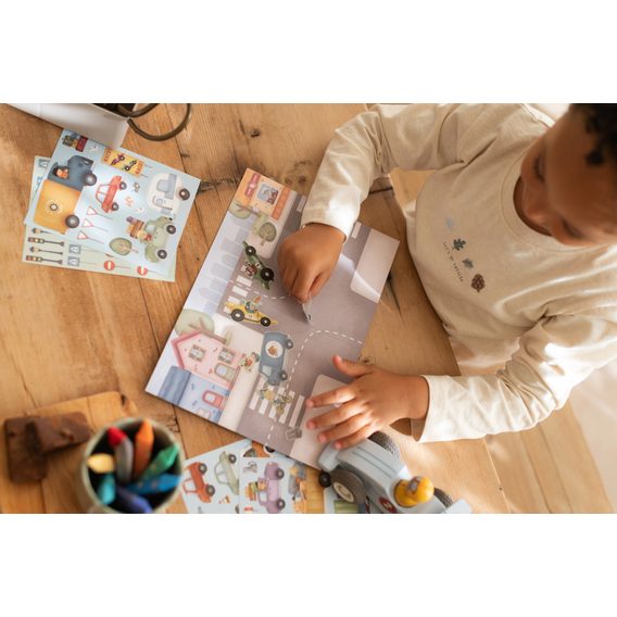 Little Dutch Sada se samolepkami Jim Doprava