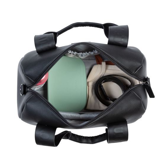 Childhome Přebalovací taška Mommy Club Signature Vegan Leather Black