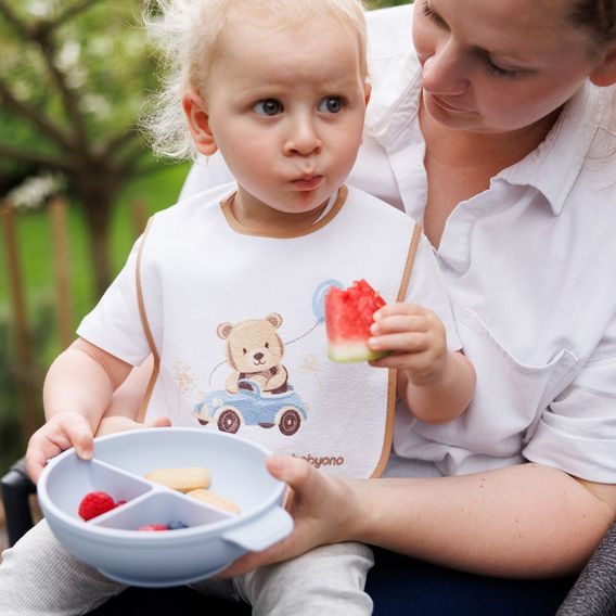 BabyOno Bryndák froté 9m+ BÉŽOVÝ