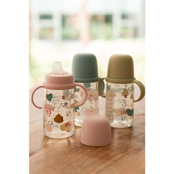 Suavinex Bear 2.láhev s oušky 270ml RŮŽOVÁ