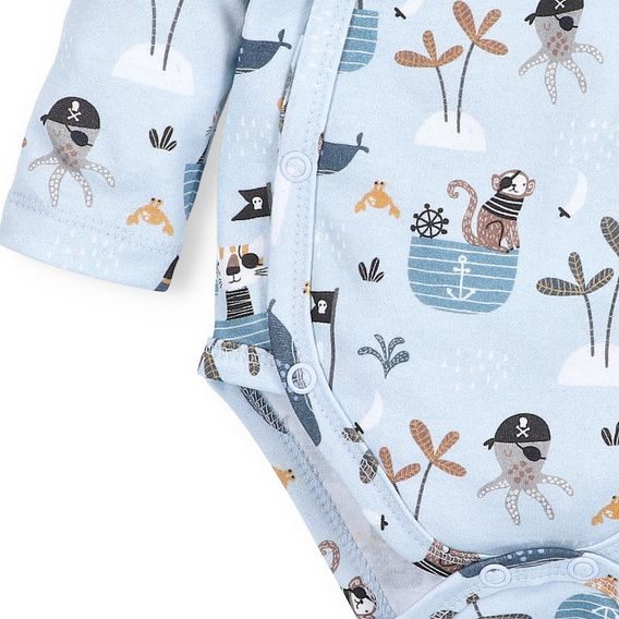 NINI Zavinovací body dlouhý rukáv Pirates VZOROVANÉ