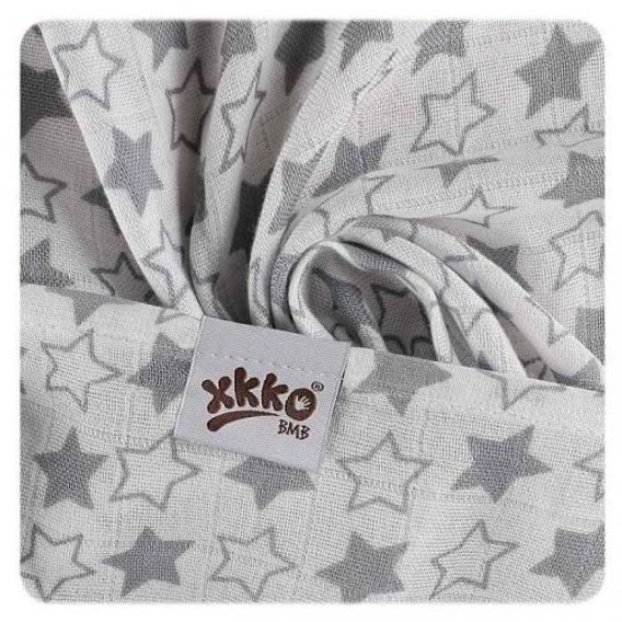 Kikko Bambusové pleny XKKO®BMB 70x70cm Little Stars SILVER MIX 3ks