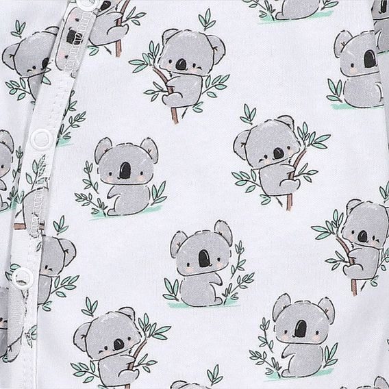 NINI Zavinovací body dlouhý rukáv Koala VZOROVANÉ