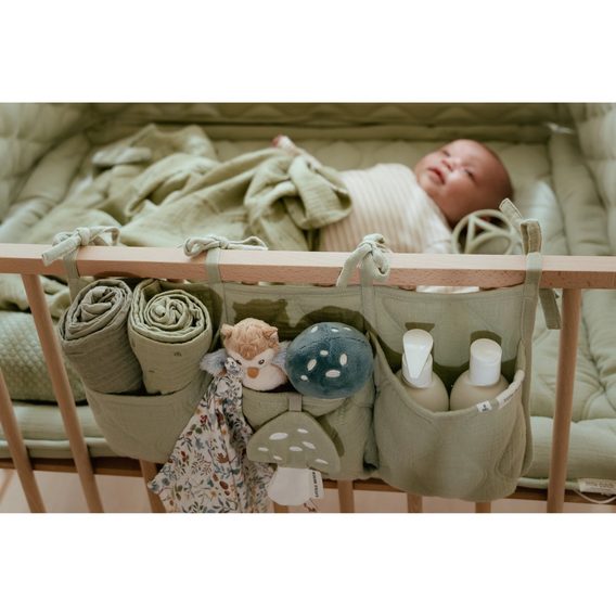 Little Dutch Mušelínový kapsář Pure SAGE