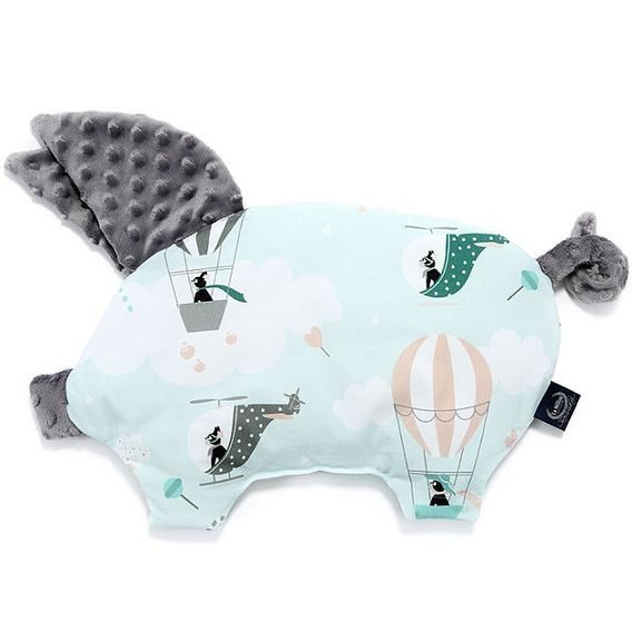 La Millou Luxusní dětský polštářek SLEEPY PIG, MISS CLOUDY - GREY