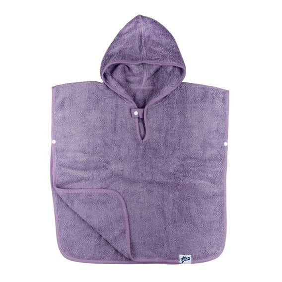 Kikko BIO bavlněné froté pončo XKKO Organic LAVENDER AURA