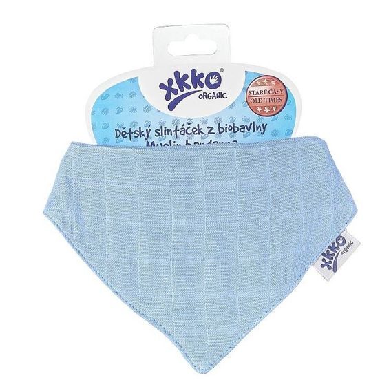 Kikko Slintáček z biobavlny XKKO Organic Staré časy - OCEAN BLUE