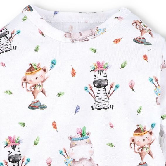 NINI Body dlouhý rukáv Zebra VZOROVANÉ