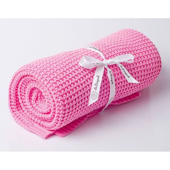 Le Pampuch Pletená dětská deka 100%Cotton SWEET PINK