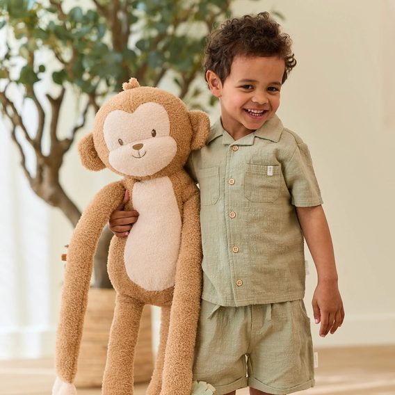 Little Dutch Opička plyšová XL Safari Friends 82cm