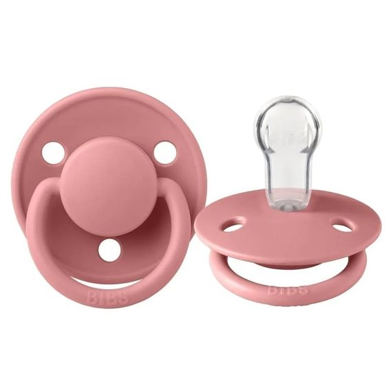 BIBS De Lux Dudlík silikon kulatý OneSize DUSTY PINK