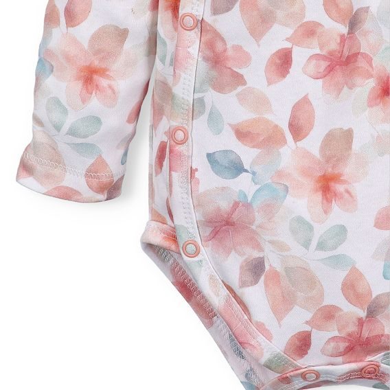 NINI Zavinovací body dlouhý rukáv Blossom KVĚTY