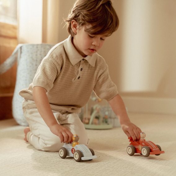 Little Dutch Závodní auta na setrvačník dřevěná