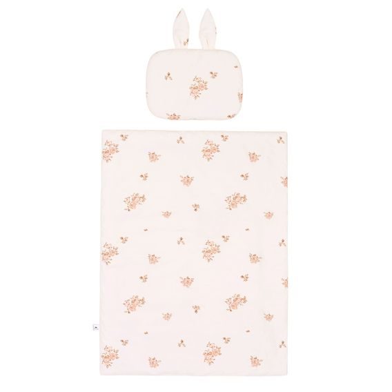Samiboo Souprava do postýlky s oušky "S" (75x100/40x30) ROSE GARDEN