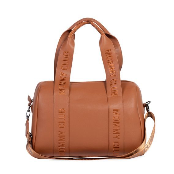 Childhome Přebalovací taška Mommy Club Signature Vegan Leather Brown