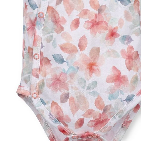 NINI Zavinovací body krátký rukáv Blossom KVĚTY