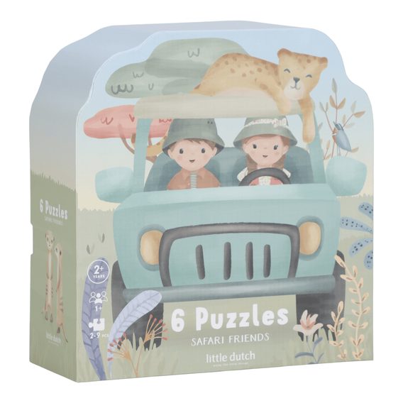 Little Dutch Puzzle 6v1 Safari Friends