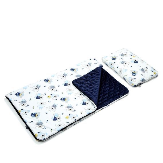 La Millou Souprava KID KIT Velvet-Cotton (110x140 + 60x40cm), HELLO WORLD - ROYAL NAVY