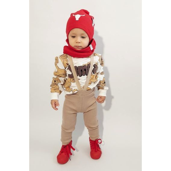 Bunnykids Legíny s kšandami TMAVĚ BÉŽOVÁ