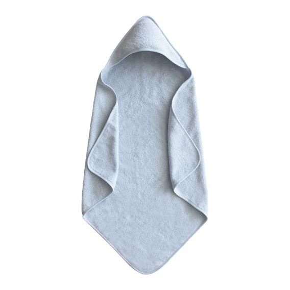 Mushie Osuška s kapucí z organické bavlny BABY BLUE