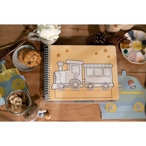 Little Dutch Kniha s vystřihovacími auty Jim