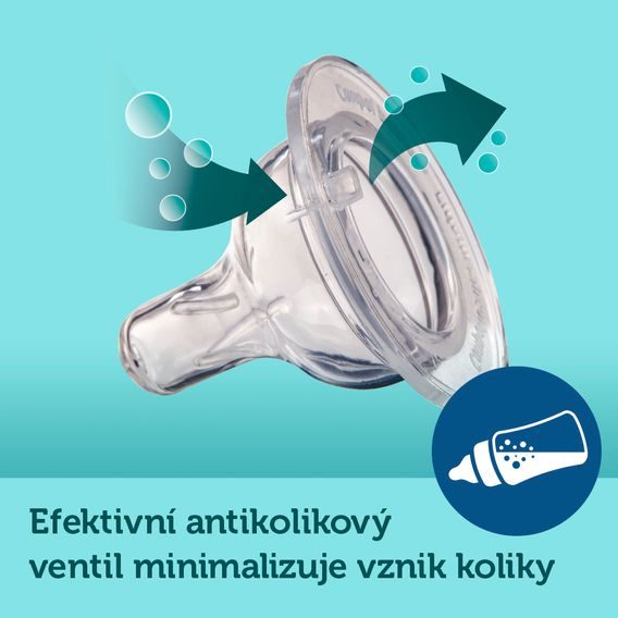 Canpol babies Láhev se širokým hrdlem V Oblacích 120ml RŮŽOVÁ