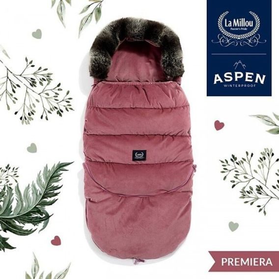 La Millou Zimní fusak Aspen Combo 2v1 Velvet - MULBERRY