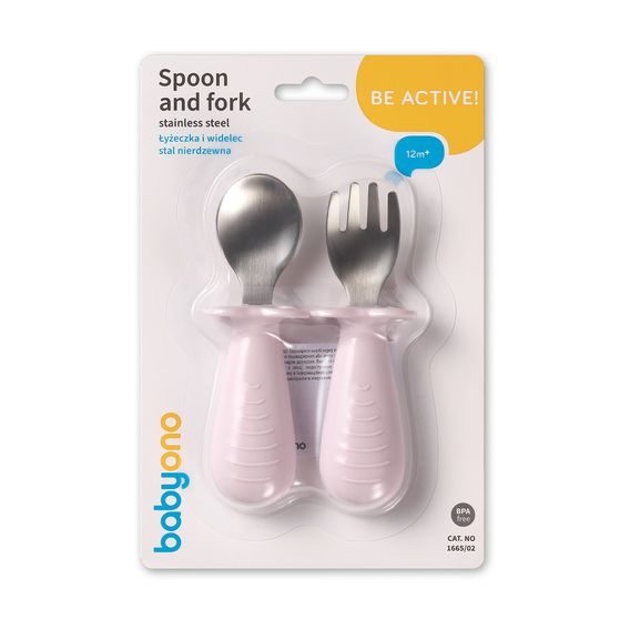 BabyOno První příbor RŮŽOVÁ