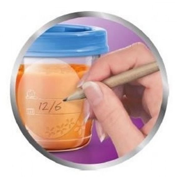 AVENT VIA pohárky s víčky 180ml 5ks