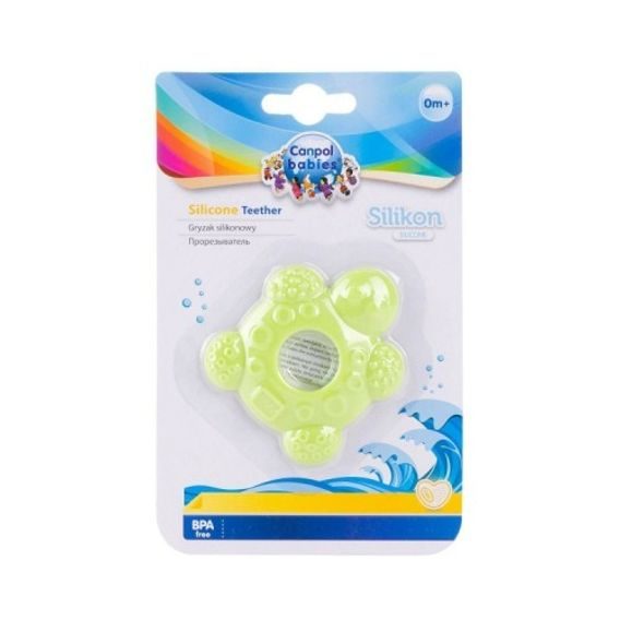 Canpol babies Silikonové kousátko Želva ZELENÁ