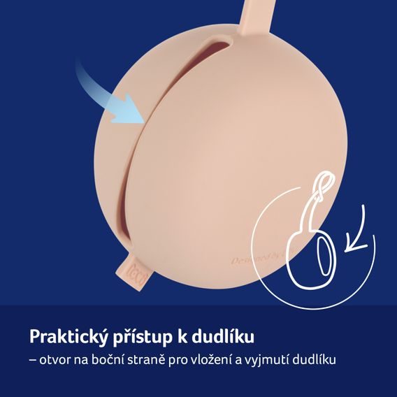 LOVI Silikonové pouzdro na dudlík Nude