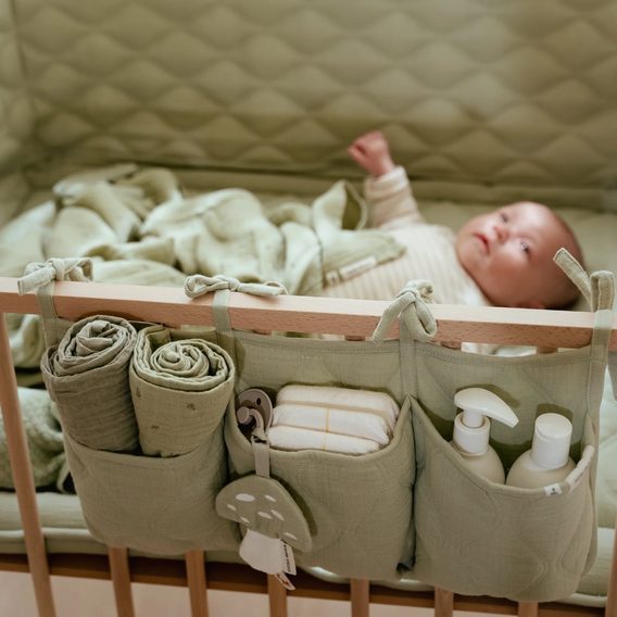 Little Dutch Mušelínový kapsář Pure SAGE