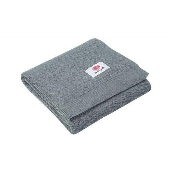 Le Pampuch Pletená dětská deka 100%Cotton WINTER - GREY