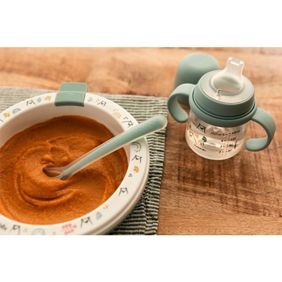 Suavinex BEAR 1.láhev s oušky 150ml MODRÁ