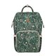 KikkaBoo Přebalovací batoh Siena Luxe Secret Garden Deep Green