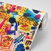Zaujímavá samolepiaca tapeta abstrakcia v pop art štýle