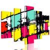 5-dielny obraz jedinečný pop-art