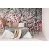 Samolepiaca fototapeta broskyňový strom plný kvetov