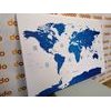 Obraz podrobná mapa sveta