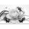 Tapeta čiernobiela pôvabná ruža v elegantnom prevedení