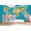 Tapeta detská obrázková mapa